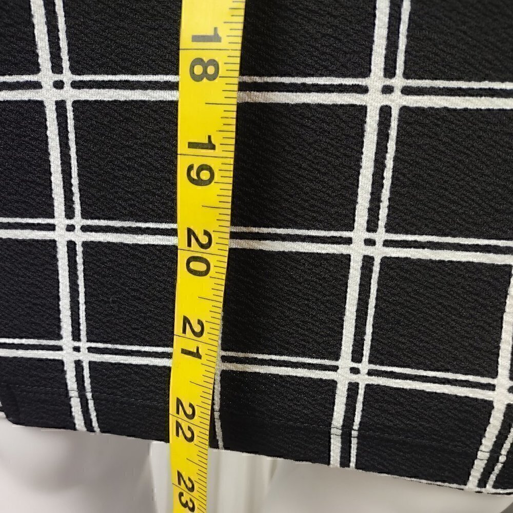 Shein Womens Plaid Elastic Waist Stretch Bodycon Knee Length Pencil Skirt Size S - Picture 6 of 10